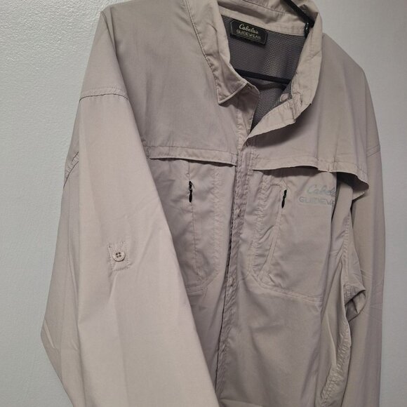 Cabelas Guidewear Shirt Button Down Pockets Active Lightweight Fishing Mens 3XL - Picture 7 of 13